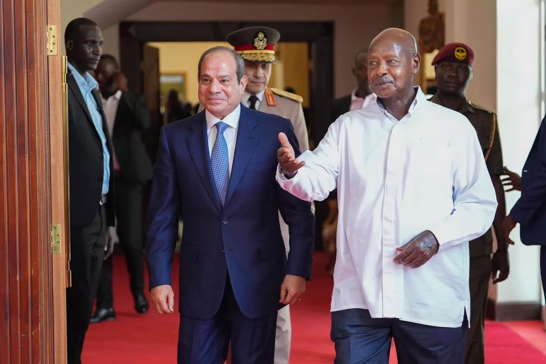 الرئيس السيسي يبحث مع رئيس أوغندا الأوضاع في السودان وفلسطين