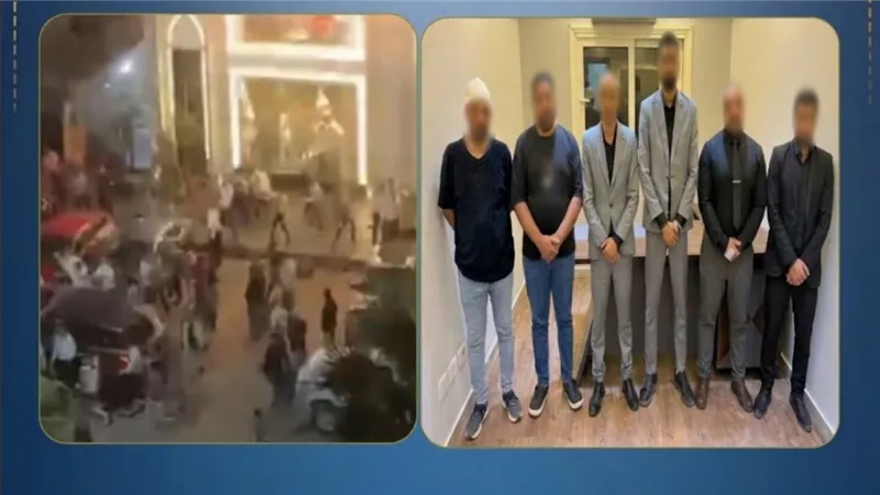 ضبط طرفي مشاجرة داخل مطعم بالعجوزة 