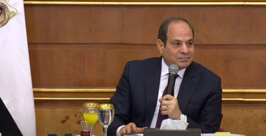 الرئيس السيسي: نبذل جهدًا كبيرًا لوقف إطلاق النار بغزة
