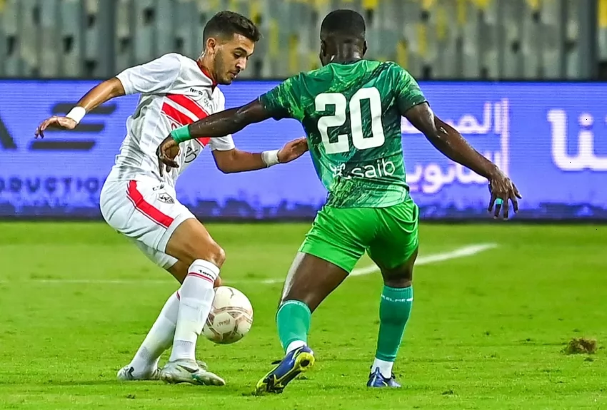 الزمالك والمصري يتعادلان سلبياً في الكونفيدرالية