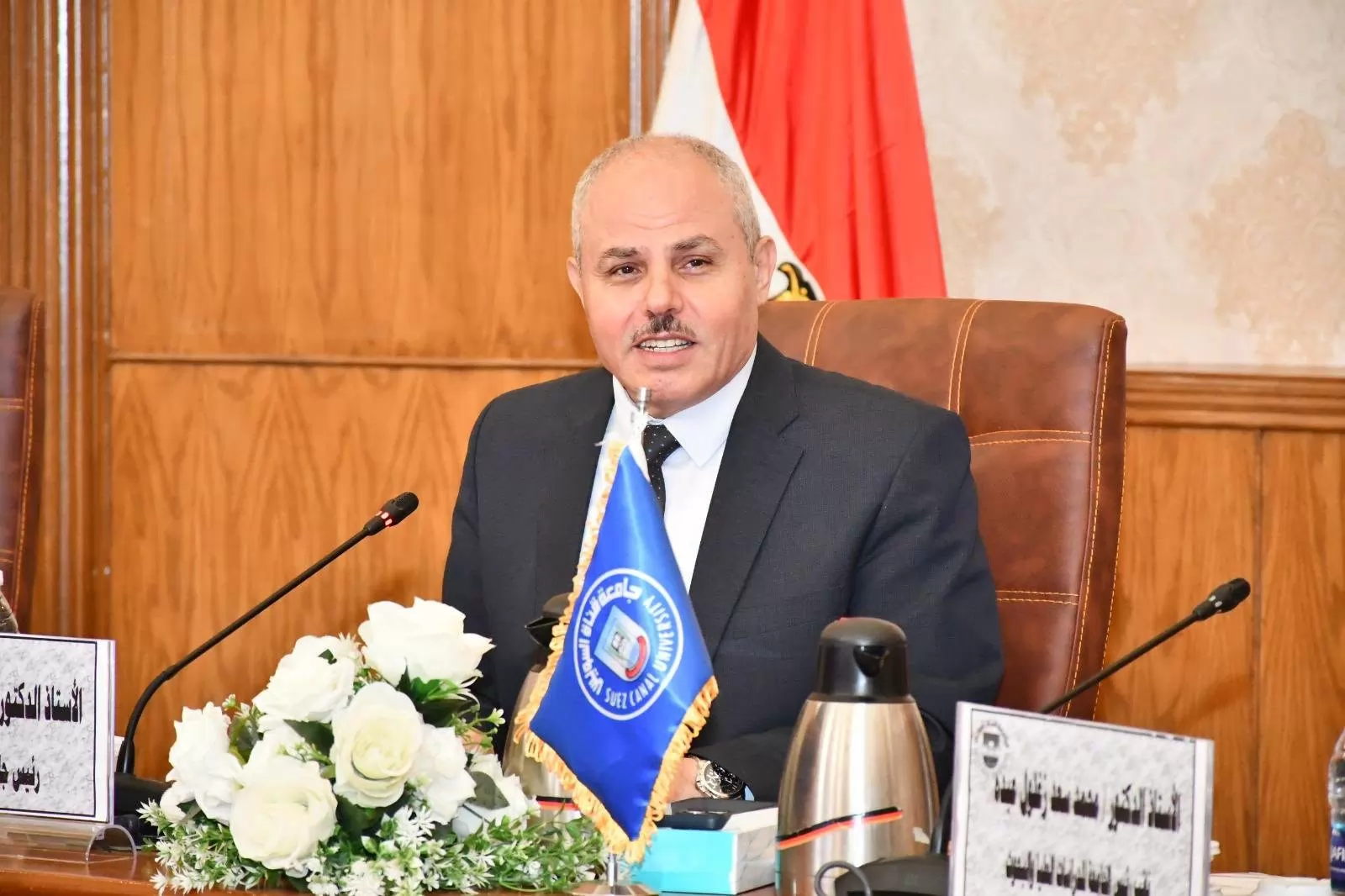 جامعة قناة السويس تنهي استعدادات مؤتمر الدراسات العليا والبحوث