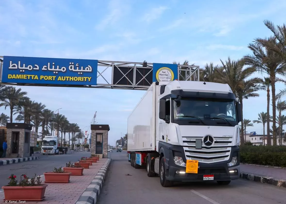 استمرار خدمة الترانزيت غير المباشر إلى دول الخليج بميناء دمياط